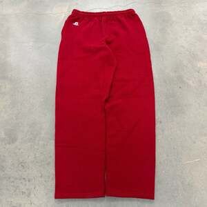 Russell Athletic Red Sweatpants Wide Leg Fleece Sweatpants Size M